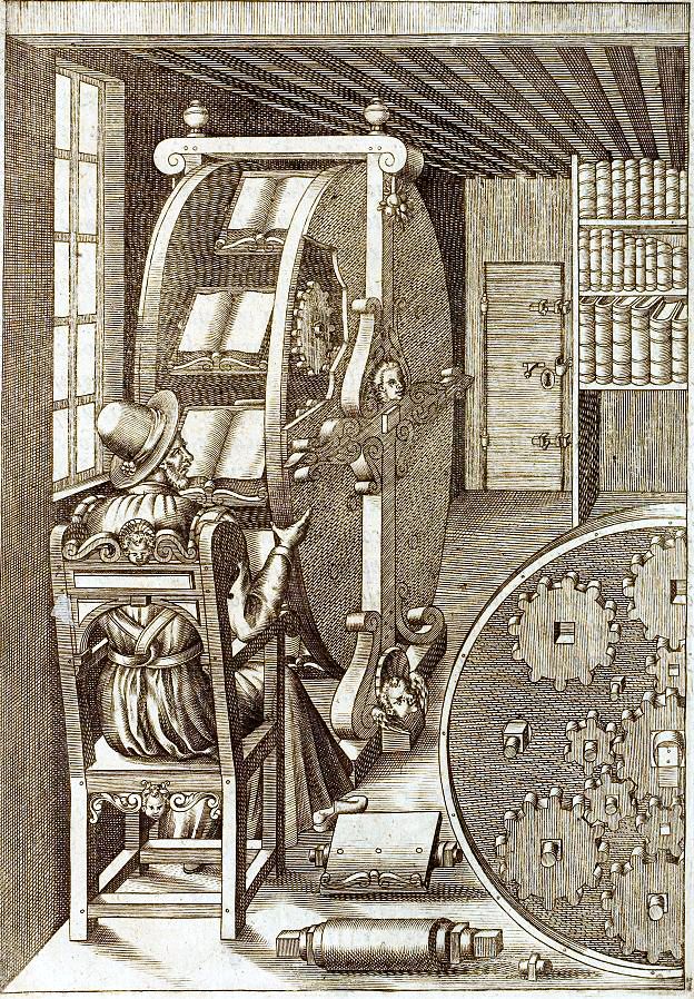 bookwheel designed by Agostino Ramelli