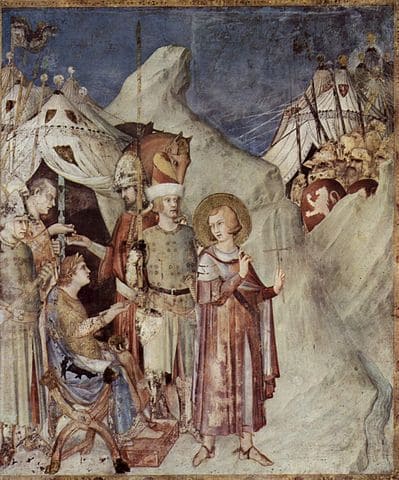 Simone Martini: St Martin leaves the life of chivalry and renounces the army Simone Martini: St Martin leaves the life of chivalry and renounces the army