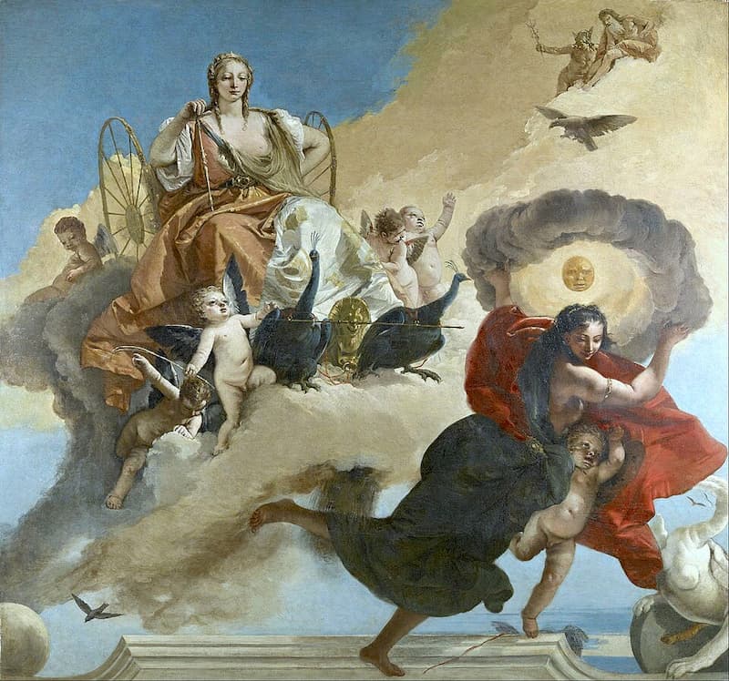 Giovanni Battista Tiepolo - Juno and Luna Giovanni Battista Tiepolo - Juno and Luna