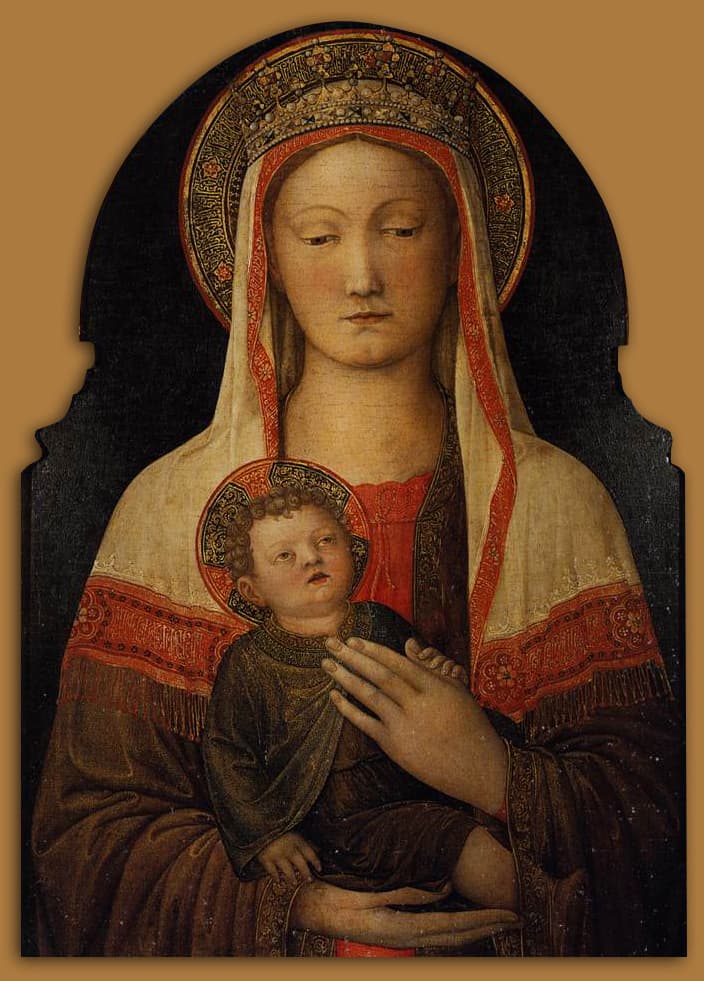 Jacopo bellini, madonna col bambino, uffizi Jacopo bellini, madonna col bambino, uffizi